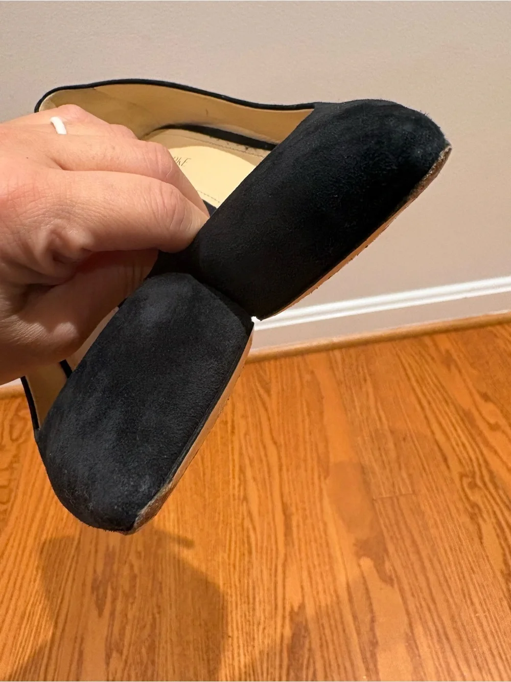 MARION PARKE Black Suede 85 Classic Pointed Toe Pump Women's 39/US 9